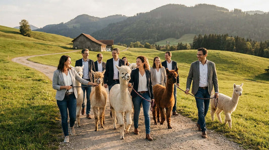 Alpaka-Wanderung für Firmenevents und Teambuilding