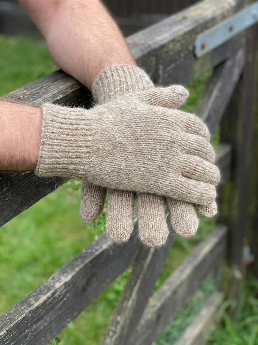 Alpaka-Handschuhe für Herren: Robust und wärmend