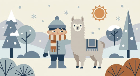 Alpaka-Schal für Kinder: Warm durch den Winter