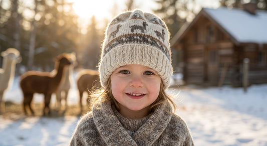 Alpaka-Mütze für Kinder: Warm durch den Winter
