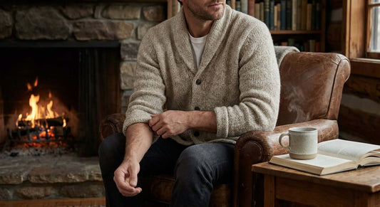 Alpaka-Strickjacke für Herren: Zeitlos und warm