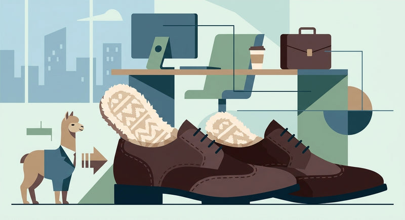 Alpaka-Einlegesohlen für Businessschuhe im Büro