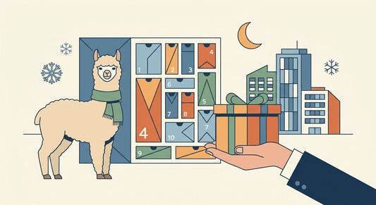 Alpaka-Adventskalender für Firmen als Kundengeschenk