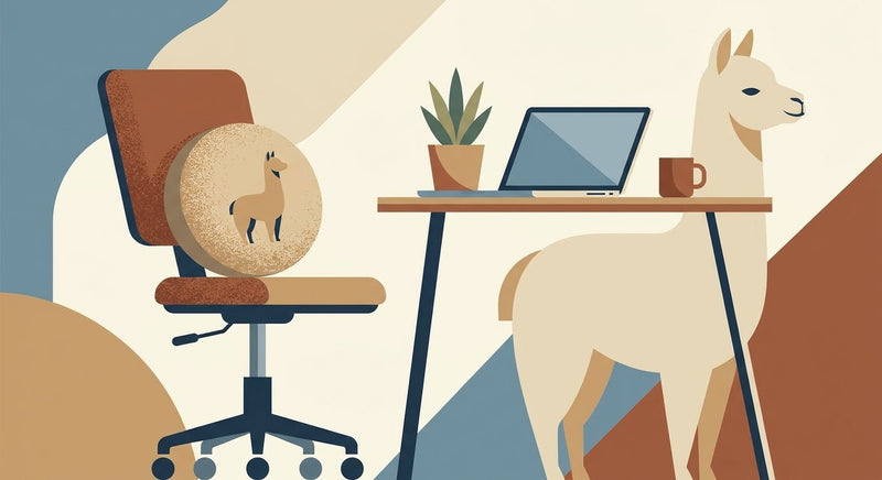 Alpaka-Sitzauflage fürs Büro: Ergonomisch und warm