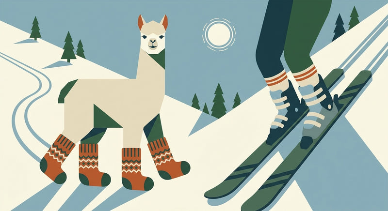 Alpaka-Socken für Skifahrer: Warme Füße auf der Piste