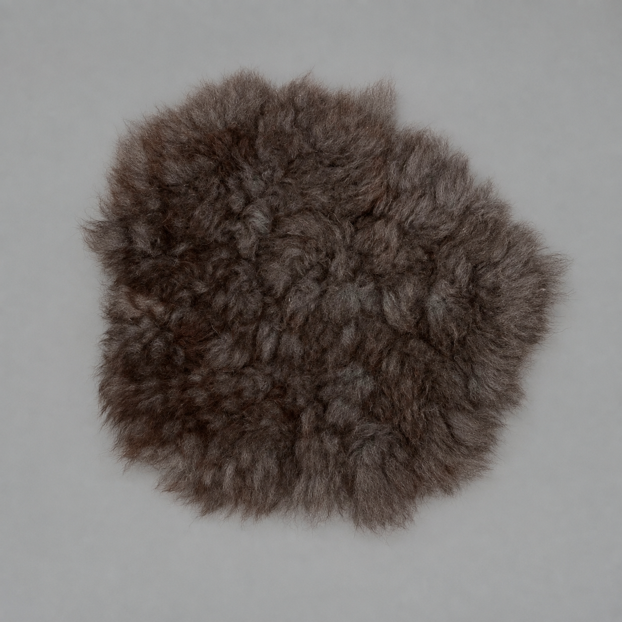Handmade Alpaca Seat Cushions made from Alpaca Wool in White (round, approx. 40 cm)