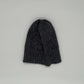 Alpaka Mütze Herren aus 100 % Baby-Alpakawolle in Grau, handgestrickt, stilvoll und warm.