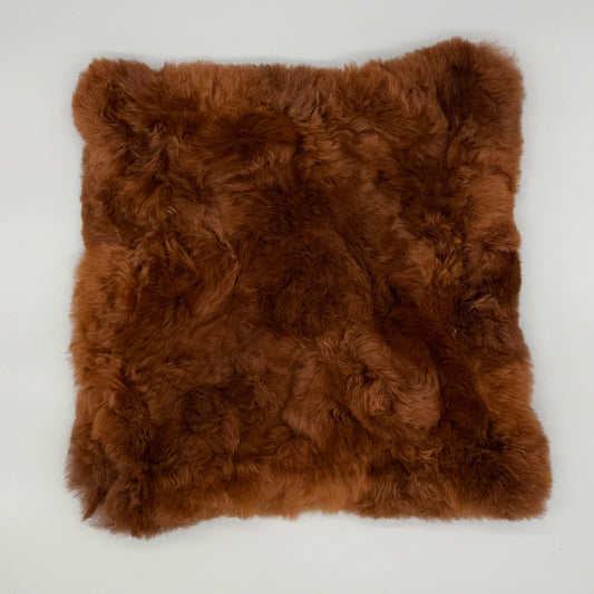 Double-sided Alpaca Fur Cushion 40x40 cm made of 100% Baby Alpaca Real Fur – only a few available (Beige)