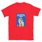 Alpaka Spruch T-Shirt mit frechem Spruch und Alpaka-Motiv auf rotem Hintergrund.