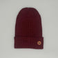 Alpaka Mütze aus Baby-Alpakawolle in Bordeauxrot, ideale Beanie für Damen und Herren.