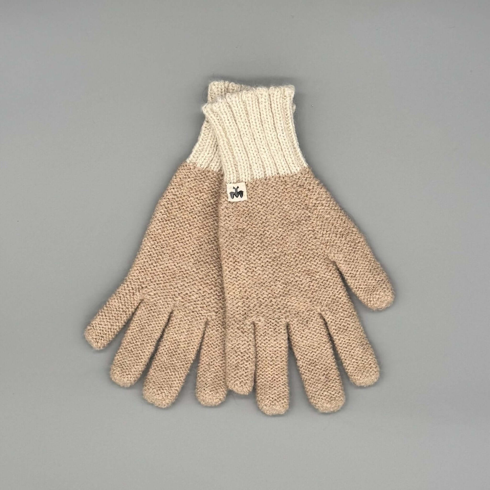 Baby-Alpakawolle Handschuhe Herren in Beige mit weichem Material und perfekter Passform