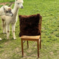 Fluffy cushion cover made of alpaca wool | 100% natural alpaca fur & 40x40cm | Available in brown or black