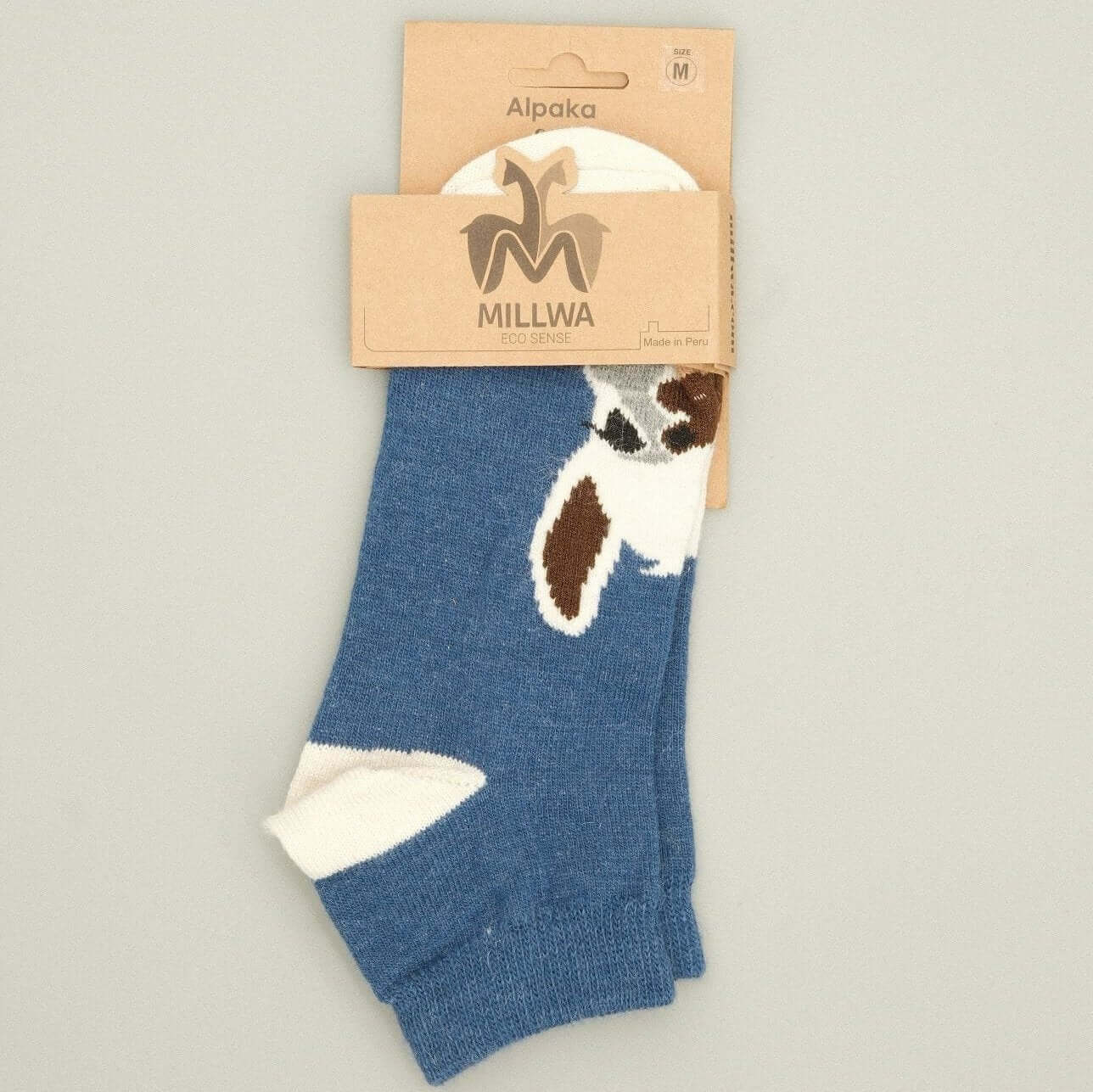 Warme Alpakawolle Socken in Blau und Grau – Perfekt für jede Jahreszeit