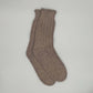 Dicke Alpaka Stricksocken in Braun, beste Socken für kalte Füße, aus 92 % Alpakawolle für Wärme und Komfort.